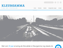 Tablet Screenshot of kleurgamma.com